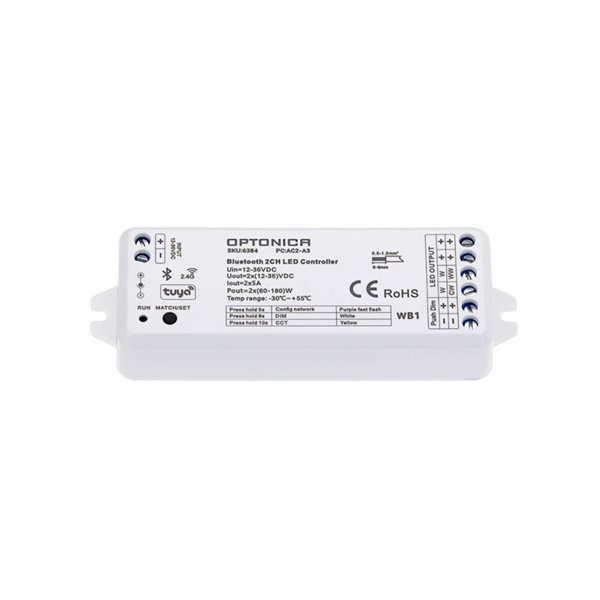 Tuya Bluetooth & RF kontroler 12-36V
