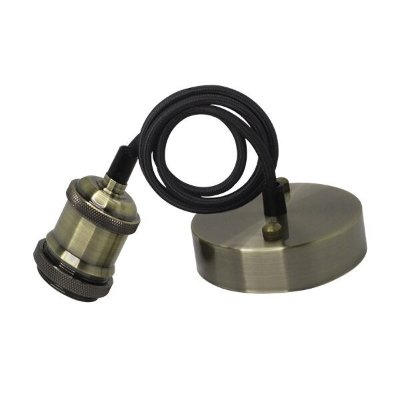 VINTAGE brončana visilica s grlom E27