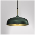 Visilica LINCOLN zeleno zlatna E27 - slika 6