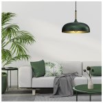 Visilica LINCOLN zeleno zlatna E27 - slika 4