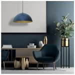 Visilica BETA plavo zlatna E27 - slika 3