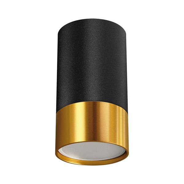 PUZON GU10 stropna svjetiljka crno zlatna