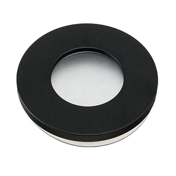 OKVIR ZA ŽARULJU OKRUGLI CRNI IP44