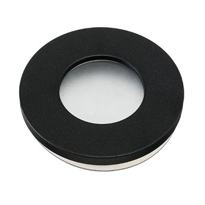 OKVIR ZA ŽARULJU OKRUGLI CRNI IP44