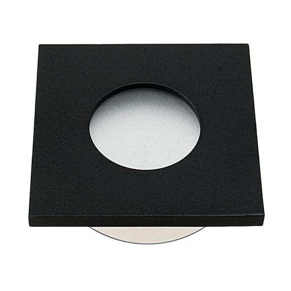 OKVIR ZA ŽARULJU KVADRATNI CRNI IP44