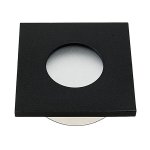 OKVIR ZA ŽARULJU KVADRATNI CRNI IP44 - slika 1