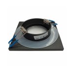 OKVIR ZA ŽARULJU KVADRATNI CRNI IP44 - slika 2