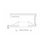 OKVIR ZA ŽARULJU KVADRATNI CRNI IP44 - slika 3