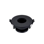 OKVIR ZA ŽARULJU OKRUGLI CRNI - slika 1