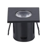 LED ugradbeni downlight kvadratni crni 1W OPTONICA 3298