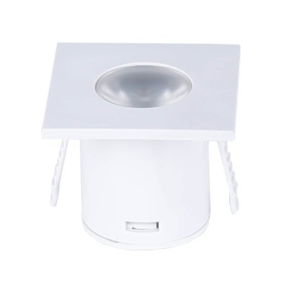 LED ugradbeni downlight kvadratni bijeli 1W