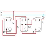 PREKIDAČ KRIŽNI 16AX 250V~ 1M bez tipke - slika 2