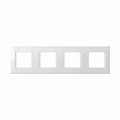 Okvir LINE 4x2 mjesta OL28 TEM MODUL PW bijela