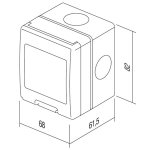 TEM NADŽBUKNO POSTOLJE CUBO IP55 2 - slika 2