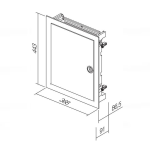 RB21-U Razvodni ormar MARO 24+4 met.vrata - slika 2