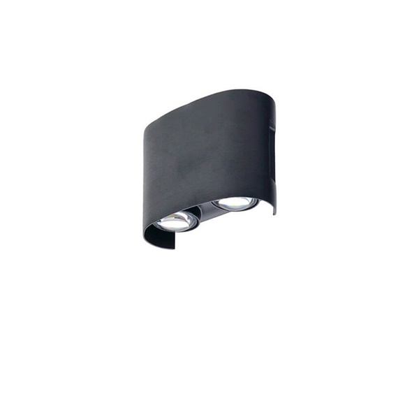 ZIDNA svjetiljka 4W CRNA IP65