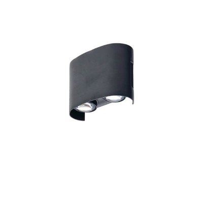 ZIDNA svjetiljka 4W CRNA IP65