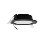 LED PANEL CRNI UGRADBENI 6W OKRUGLI 4000K - slika 1