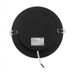 LED PANEL CRNI UGRADBENI 18W OKRUGLI 4000K - slika 2