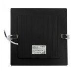 LED PANEL CRNI UGRADBENI 18W KVADRATNI 4000K - slika 2