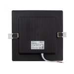 LED PANEL CRNI UGRADBENI 12W KVADRATNI 4000K - slika 2