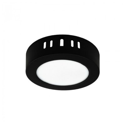 LED PANEL CRNI NADGRADNI 6W OKRUGLI 4000K