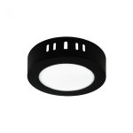 LED PANEL CRNI NADGRADNI 6W OKRUGLI 4000K - slika 1