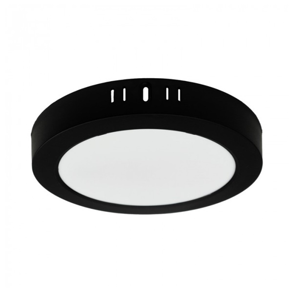 LED PANEL CRNI NADGRADNI 18W OKRUGLI 4000K