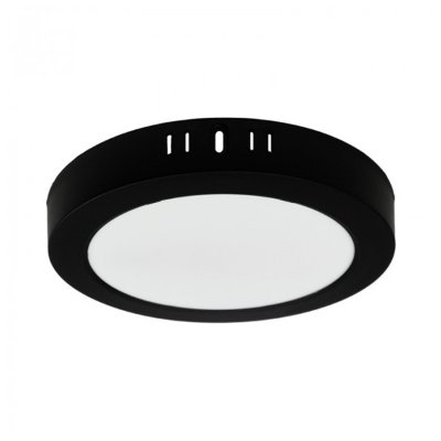 LED PANEL CRNI NADGRADNI 18W OKRUGLI 4000K