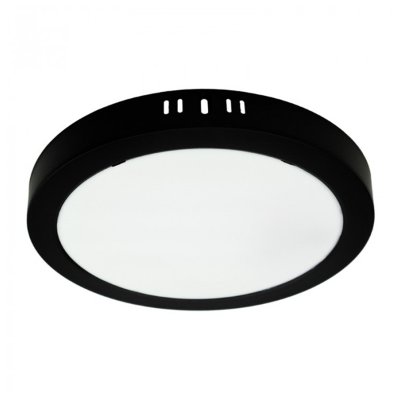 LED PANEL CRNI NADGRADNI 24W OKRUGLI 4000K