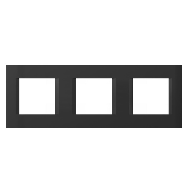 Okvir LINE 2x3 mjesta OL26 TEM MODUL SB crna
