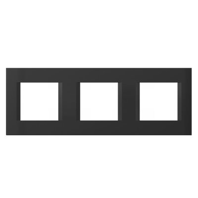 Okvir LINE 2x3 mjesta OL26 TEM MODUL SB crna