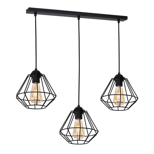 Visilica COLIN crna 3xE27