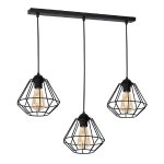 Visilica COLIN crna 3xE27 - slika 1