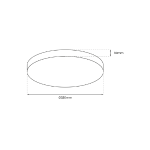 LED plafonjera MAYA BLACK 15W IP44 - slika 3