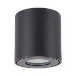 Okrugla tuba spotlight GU10 crna IP54 - slika 1