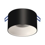 OKVIR ZA ŽARULJU GU10 OKRUGLI CRNO BIJELI - slika 1