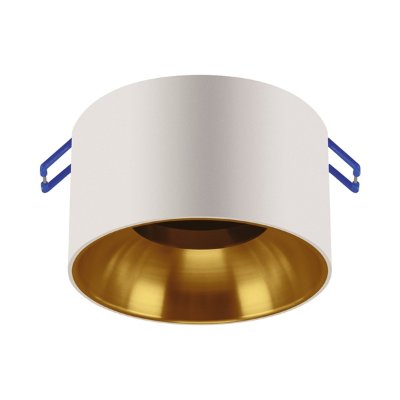 OKVIR ZA ŽARULJU GU10 OKRUGLI BIJELO ZLATNI