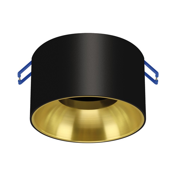 OKVIR ZA ŽARULJU GU10 OKRUGLI CRNO ZLATNI