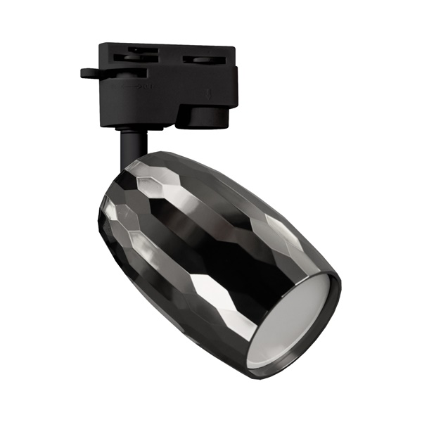 GU10 tračni LED reflektor monofazni crni SEZAM TRA