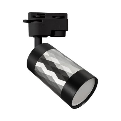 GU10 tračni LED reflektor monofazni crno srebrni PIANO TRA