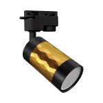 GU10 tračni LED reflektor monofazni crno zlatni PIANO TRA - slika 1