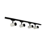 Monofazna tračnica s četiri reflektora GU10 bijelo crna 1M LUTER - slika 2