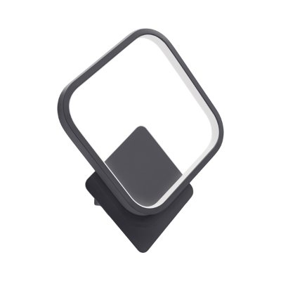 LED ZIDNA svjetiljka 12W IP20 CRNA EMMA D