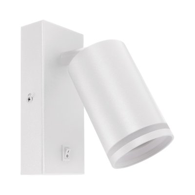 ZULA WLL GU10 ZIDNA SVJETILJKA BIJELA S PREKIDAČEM