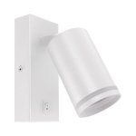 ZULA WLL GU10 ZIDNA SVJETILJKA BIJELA S PREKIDAČEM - slika 1