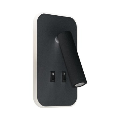 OTELLO LED D 6W+3W CRNA S DVA PREKIDAČA