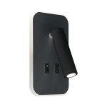 OTELLO LED D 6W+3W CRNA S DVA PREKIDAČA - slika 3