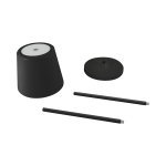 LED stolna svjetiljka punjiva crna IP54 TOGA - slika 2