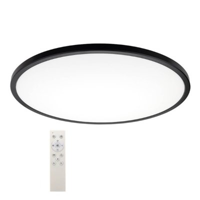 LED stropna svjetiljka crna 32W CCT+RGB s daljinskim
